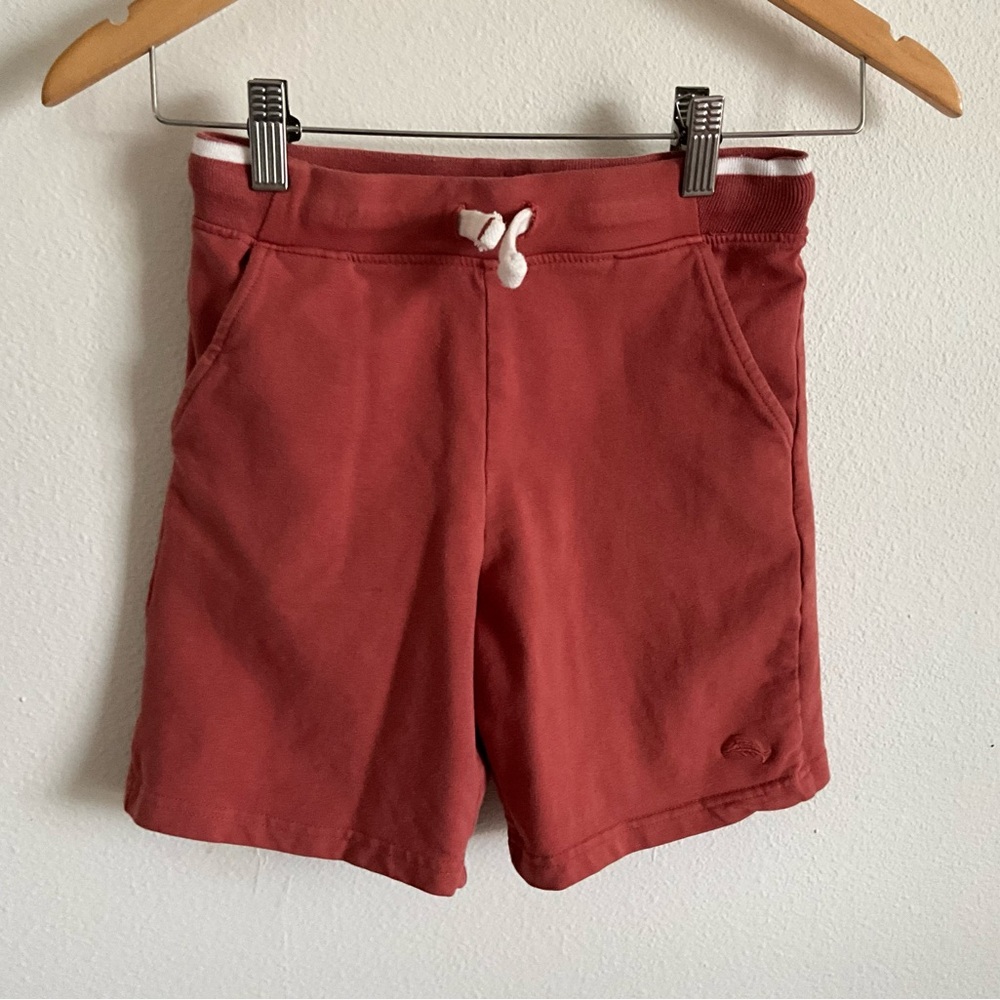 Knit kids boys Shorts rust M 7/8